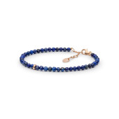 Bratara lapis lazuli si argint placat cu aur roz DiAmanti 224-92B-G